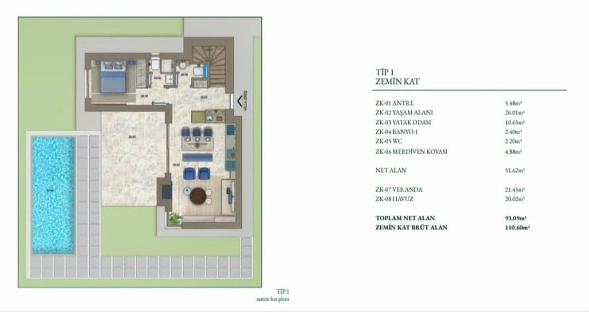 Вилла в Бодруме, Турция, 110 м² - фото 10