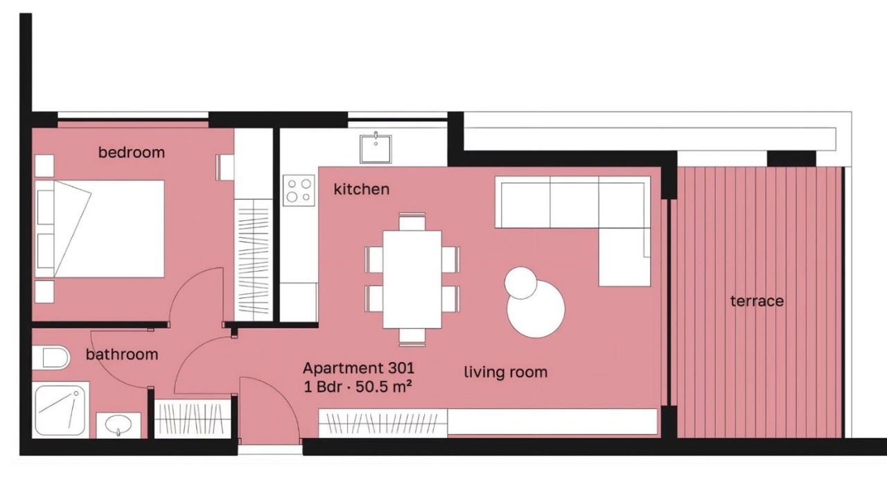 Апартаменты в Лимасоле, Кипр, 60 м² - фото 15