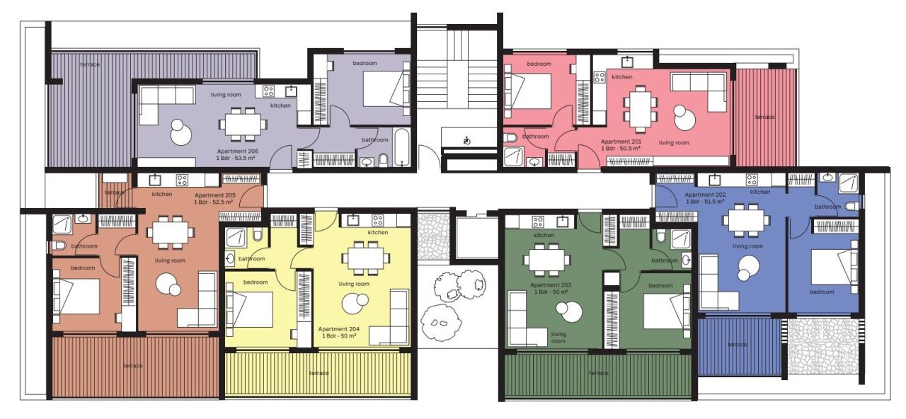 Апартаменты в Лимасоле, Кипр, 60 м² - фото 16