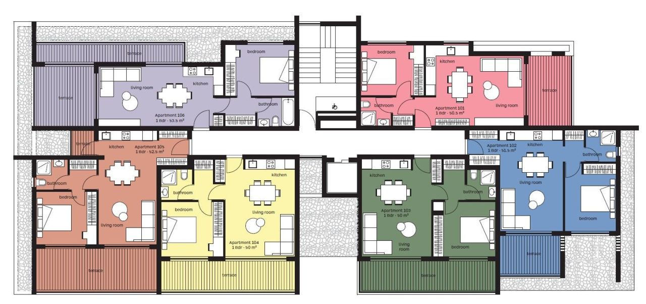 Апартаменты в Лимасоле, Кипр, 66 м² - фото 16
