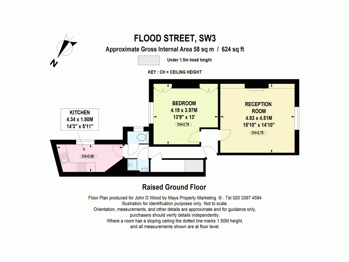 Квартира в Лондоне, Великобритания, 58 м² - фото 7