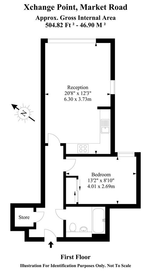 Квартира в Лондоне, Великобритания, 47 м² - фото 9