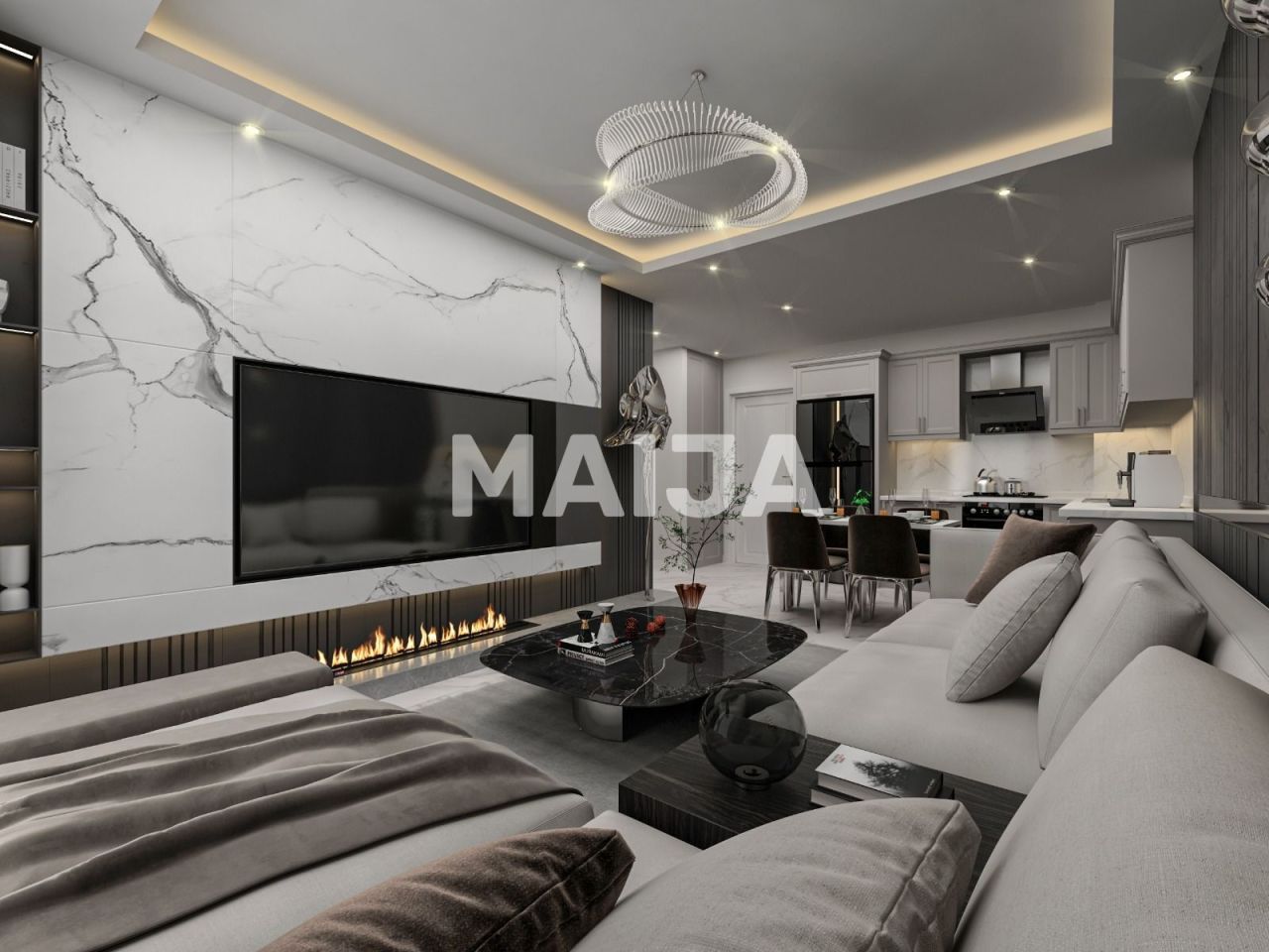 Апартаменты в Алании, Турция, 52 м² - фото 17