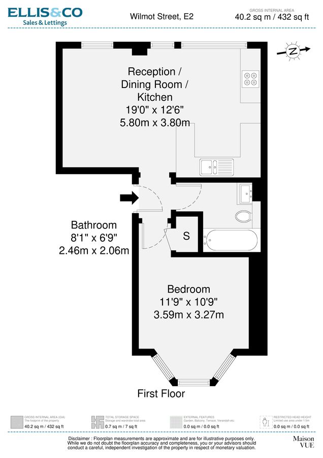 Квартира в Лондоне, Великобритания, 40 м² - фото 12