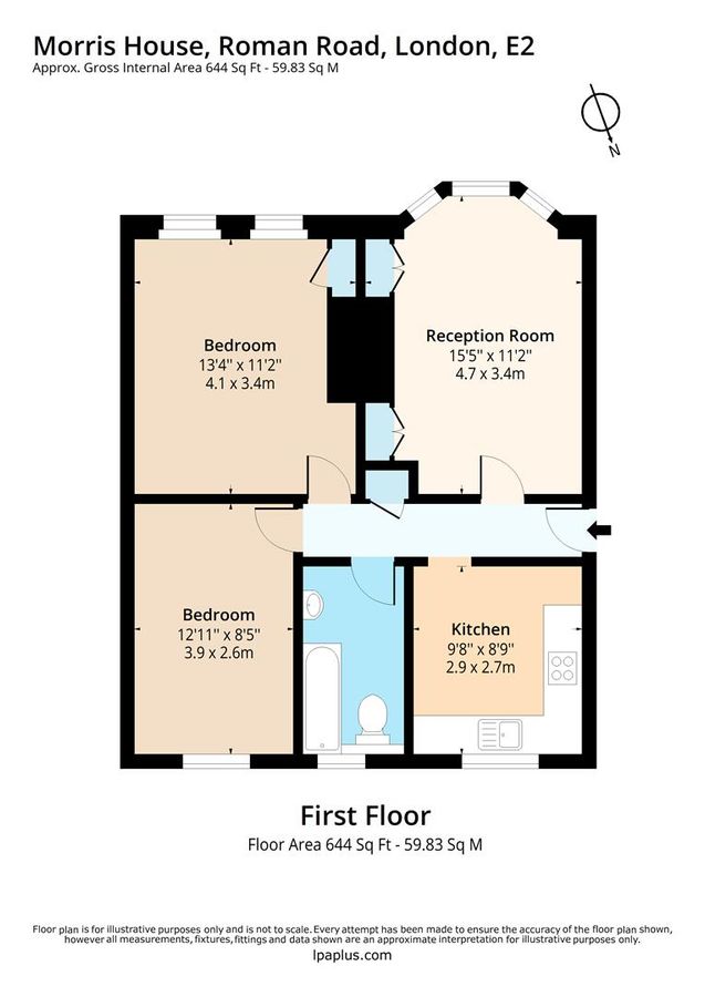 Квартира в Лондоне, Великобритания, 60 м² - фото 13