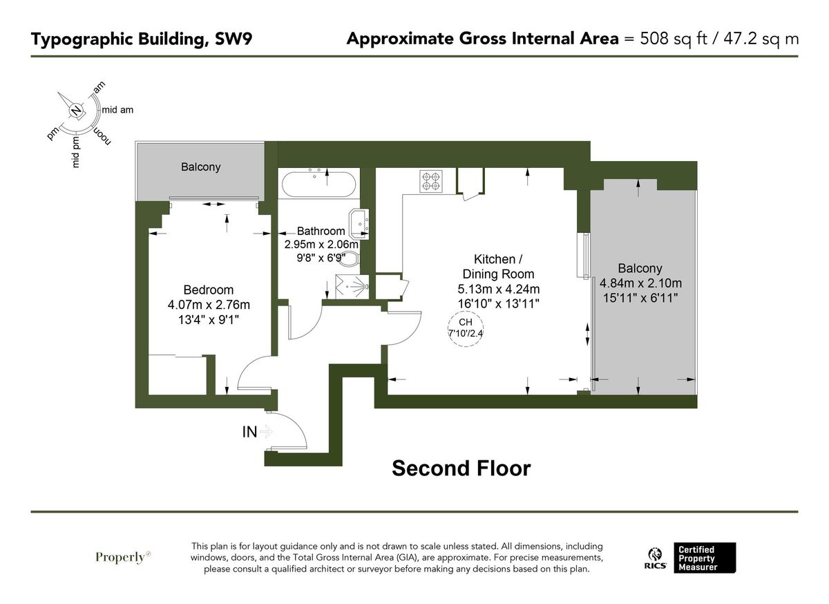 Квартира в Лондоне, Великобритания, 47 м² - фото 13