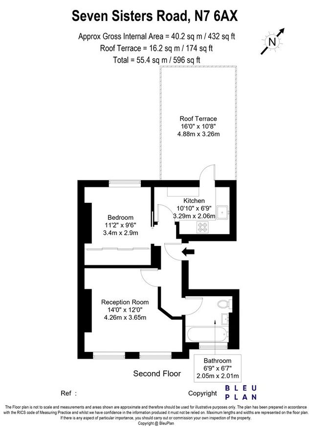 Квартира в Лондоне, Великобритания, 55 м² - фото 16