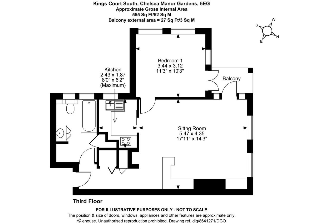 Квартира в Лондоне, Великобритания, 54 м² - фото 18