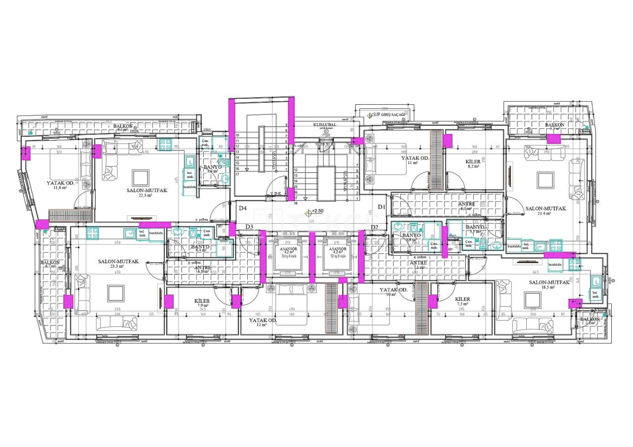 Апартаменты в Анталии, Турция, 78 м² - фото 7