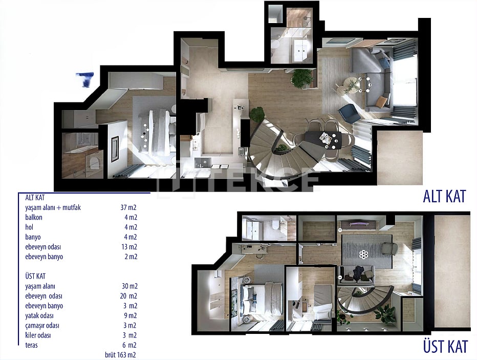 Апартаменты в Анталии, Турция, 163 м² - фото 17