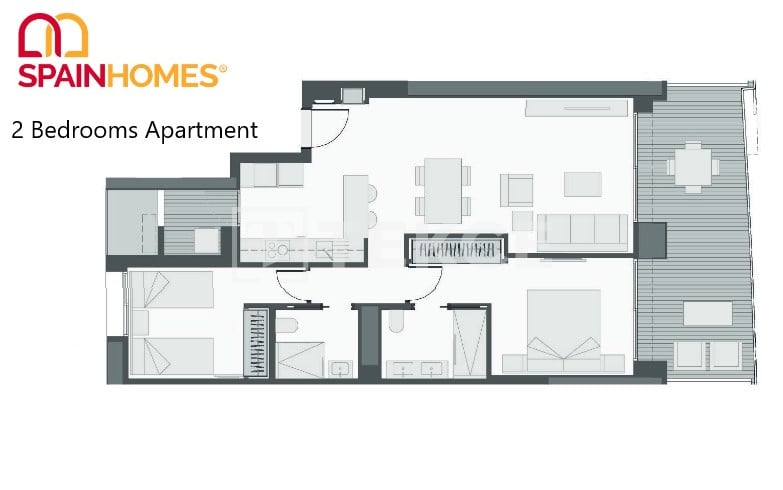 Апартаменты в Бенидорме, Испания, 87 м² - фото 17