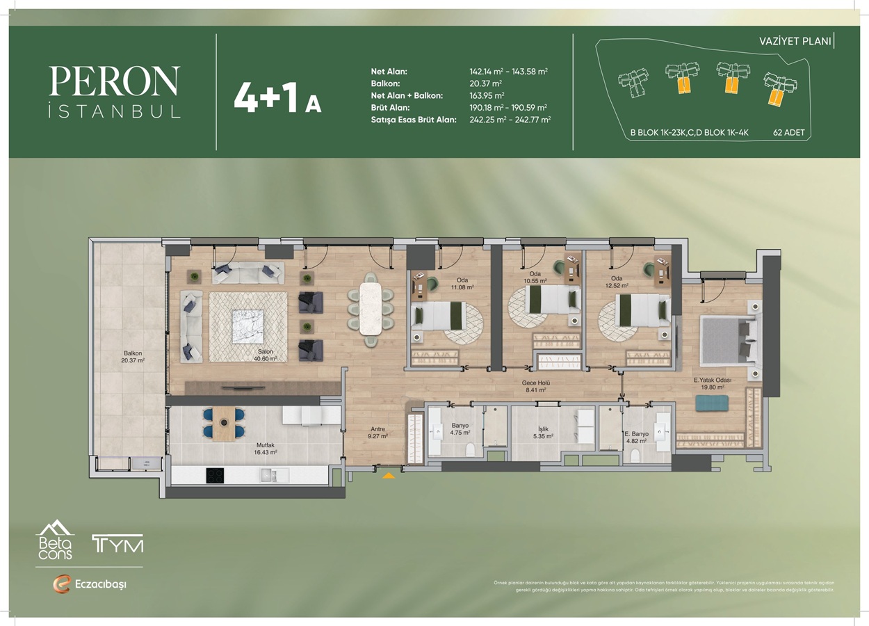 Апартаменты в Стамбуле, Турция, 114 м² - фото 10