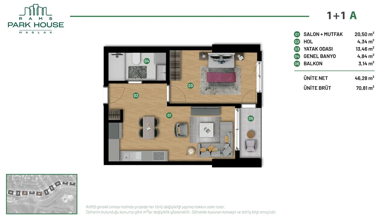 Апартаменты в Стамбуле, Турция, 53 м² - фото 12