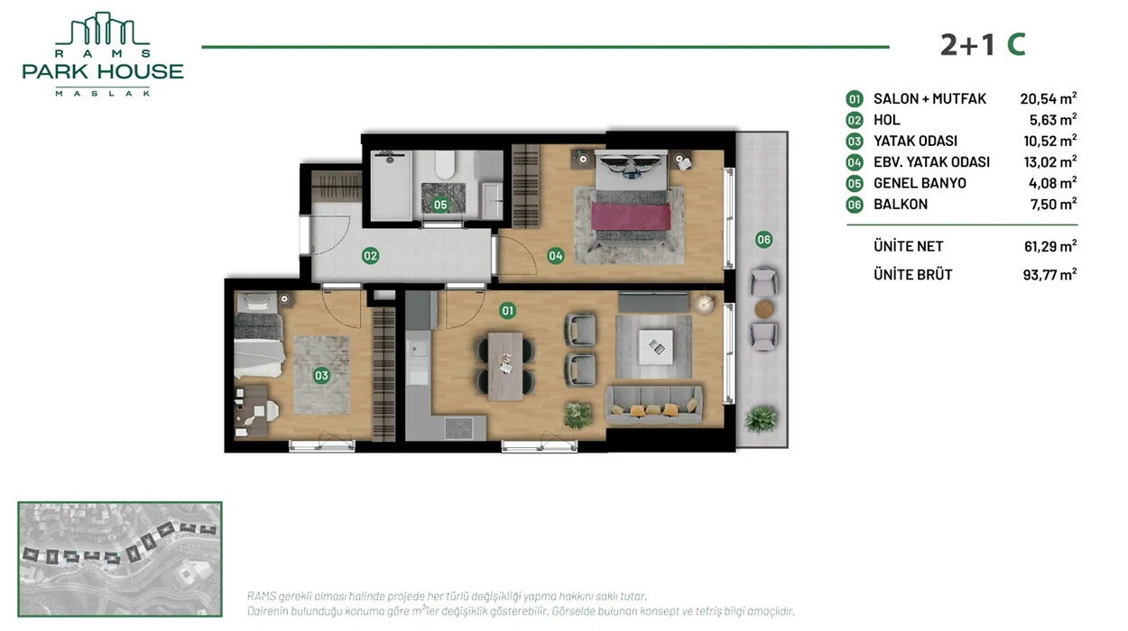 Апартаменты в Стамбуле, Турция, 53 м² - фото 13