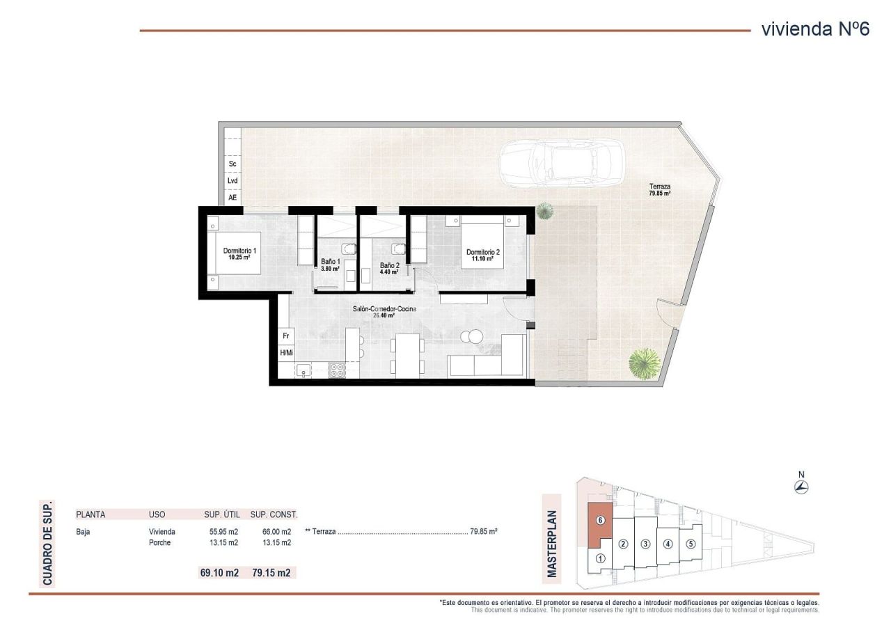 Апартаменты в Сан-Педро-дель-Пинатаре, Испания, 92 м² - фото 12