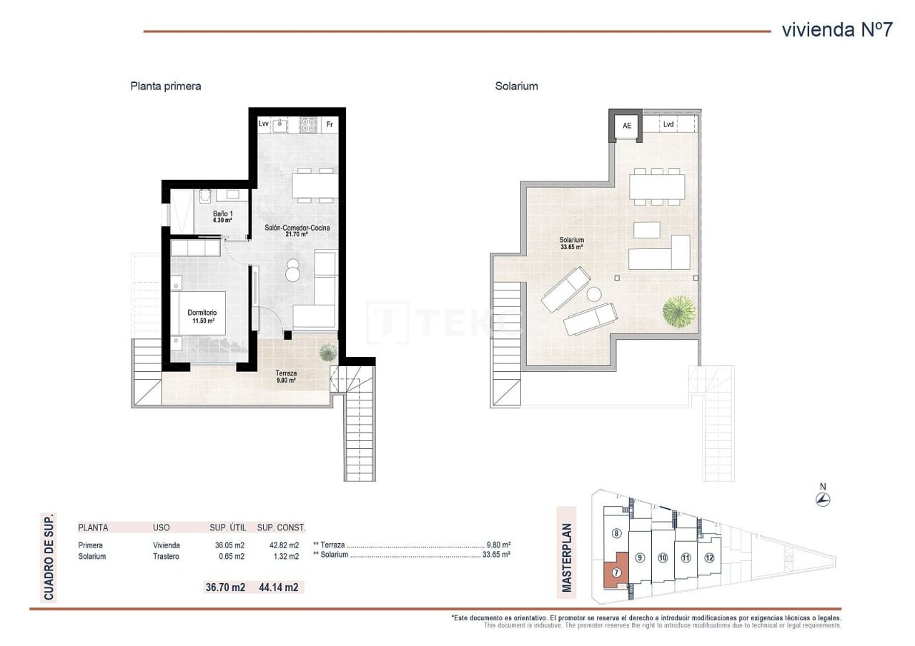 Пентхаус в Сан-Педро-дель-Пинатаре, Испания, 74 м² - фото 13