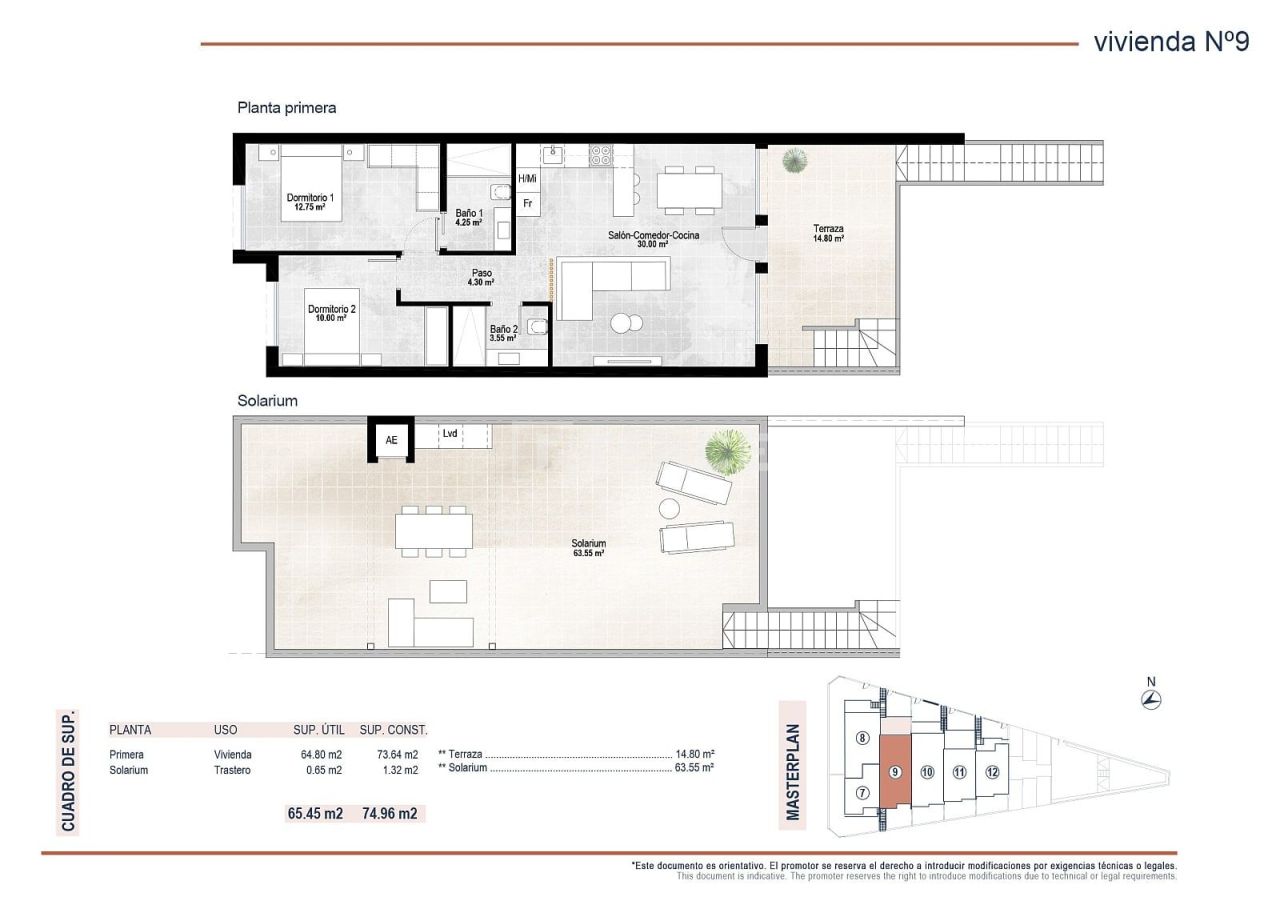 Апартаменты в Сан-Педро-дель-Пинатаре, Испания, 51 м² - фото 15