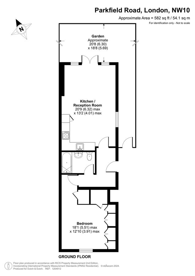 Квартира в Лондоне, Великобритания, 54 м² - фото 10