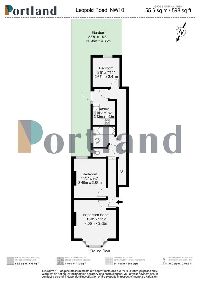 Квартира в Лондоне, Великобритания, 56 м² - фото 11