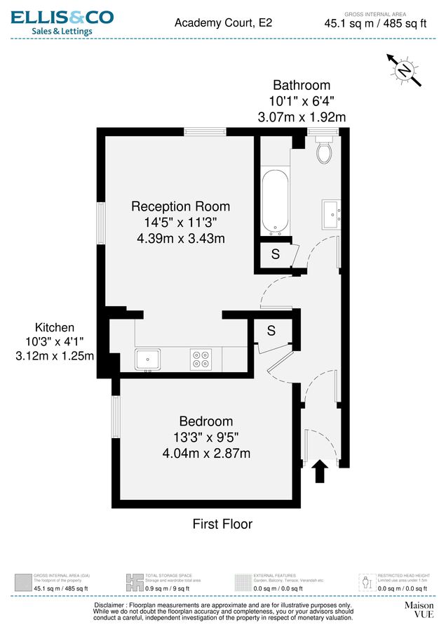 Квартира в Лондоне, Великобритания, 45 м² - фото 12