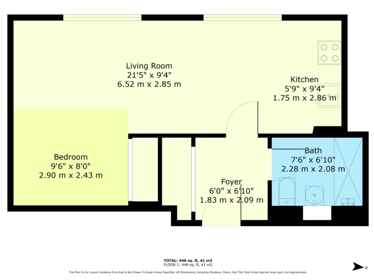 Квартира в Лондоне, Великобритания, 41 м² - фото 13