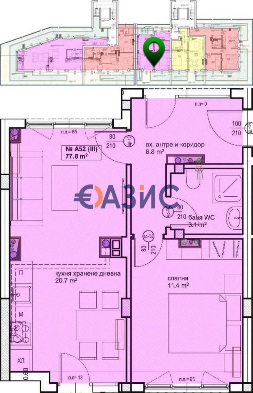 Апартаменты в Бургасе, Болгария, 96.1 м² - фото 5