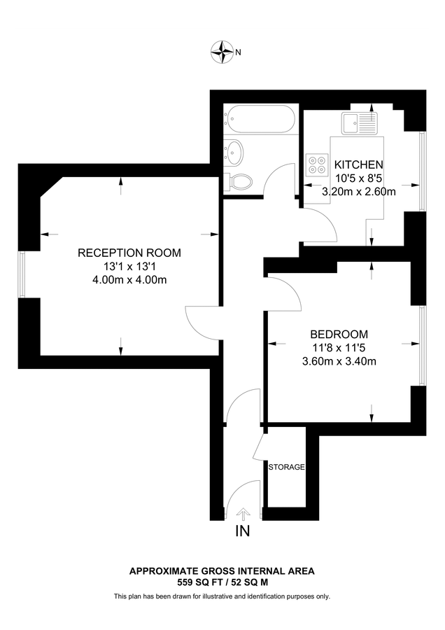 Квартира в Лондоне, Великобритания, 52 м² - фото 9
