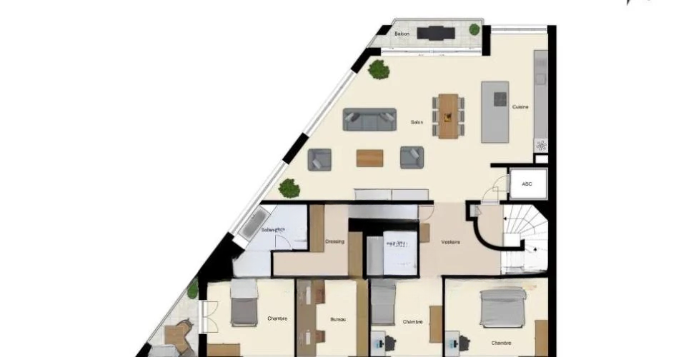 Квартира в Женеве, Швейцария, 264 м² - фото 11