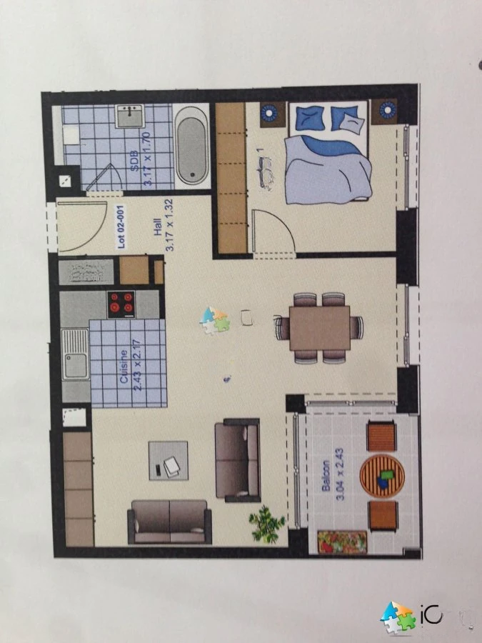 Квартира в Люксембурге, Люксембург, 54 м² - фото 3