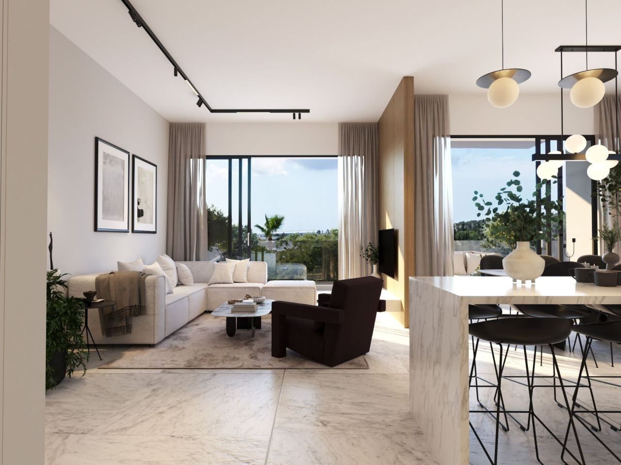 Апартаменты в Меса-Йитонии, Кипр, 105 м² - фото 1