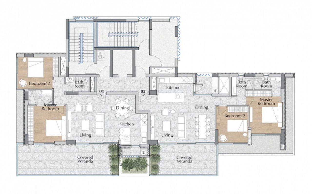 Апартаменты Amathounta, Кипр, 157 м² - фото 2