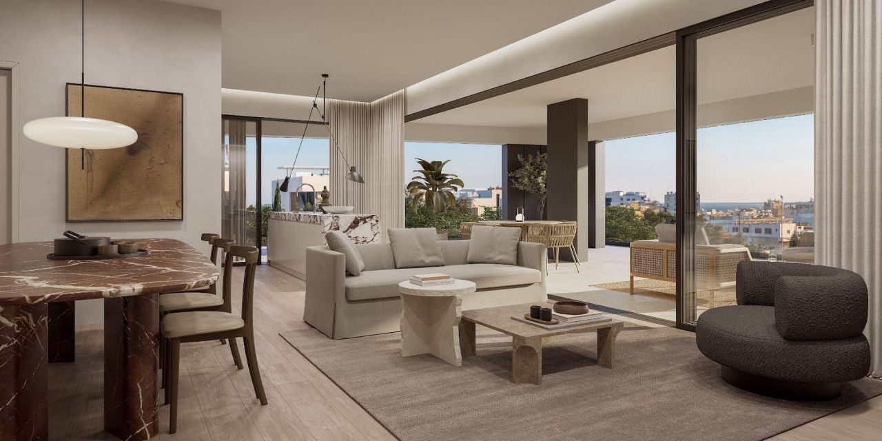 Апартаменты в Меса-Йитонии, Кипр, 124 м² - фото 1