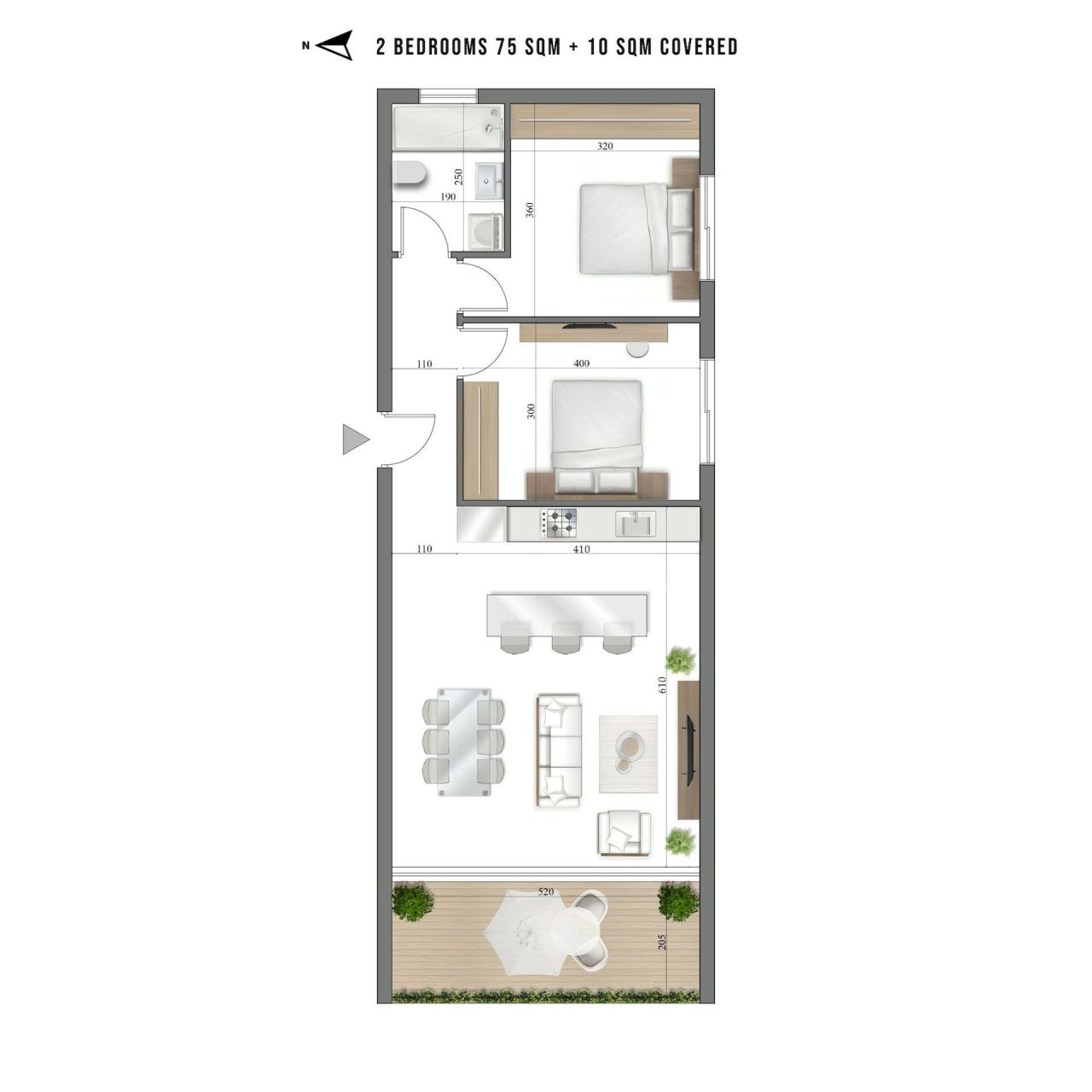 Апартаменты Agios Nicolaos, Кипр, 75 м² - фото 11