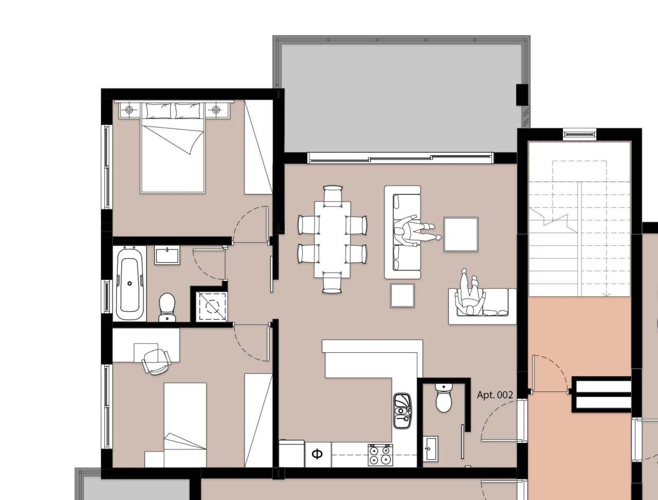 Апартаменты Panthea, Кипр, 97.9 м² - фото 12