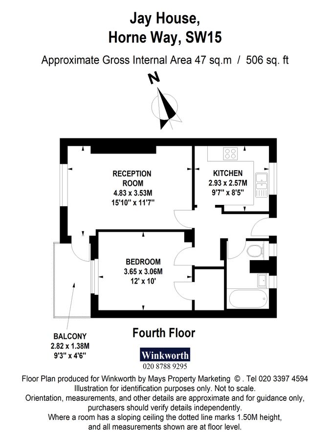 Квартира в Лондоне, Великобритания, 47 м² - фото 8