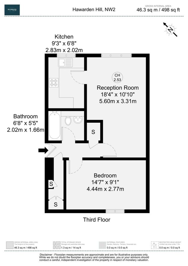 Квартира в Лондоне, Великобритания, 46 м² - фото 9