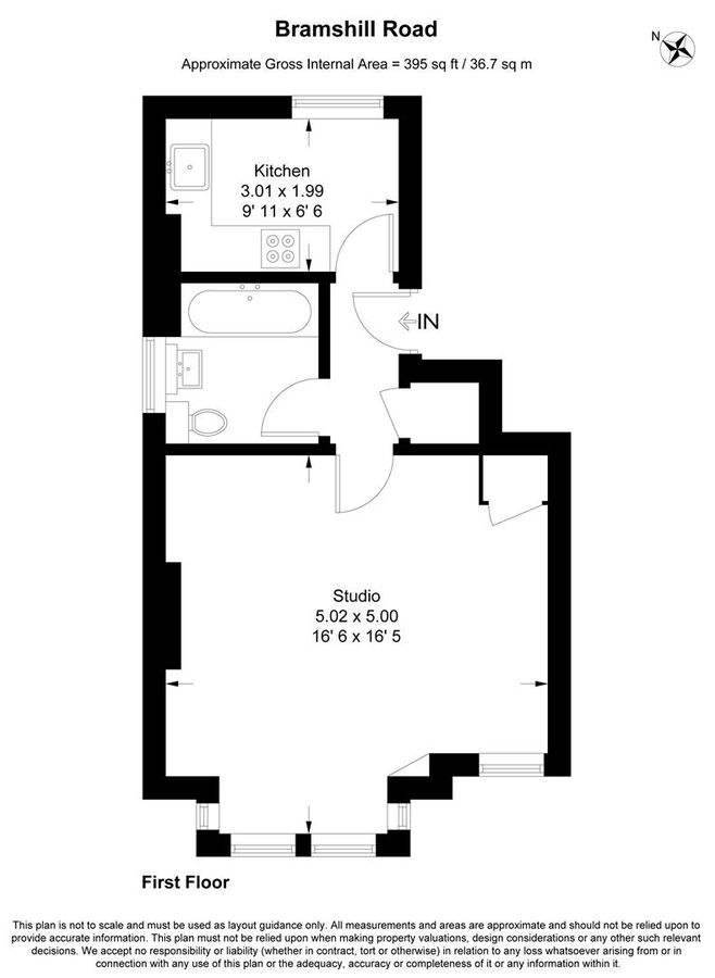 Квартира в Лондоне, Великобритания, 37 м² - фото 11