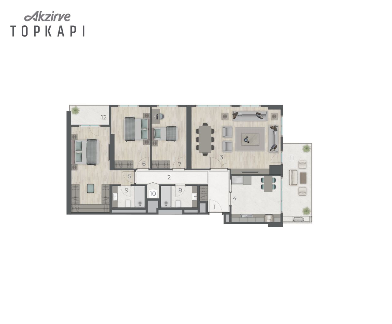 Апартаменты в Стамбуле, Турция, 685 м² - фото 10