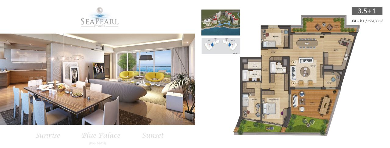 Апартаменты в Стамбуле, Турция, 88 м² - фото 12