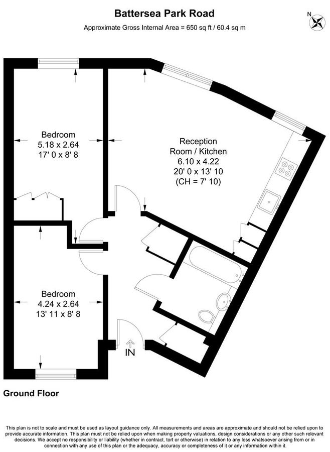 Квартира в Лондоне, Великобритания, 60 м² - фото 11
