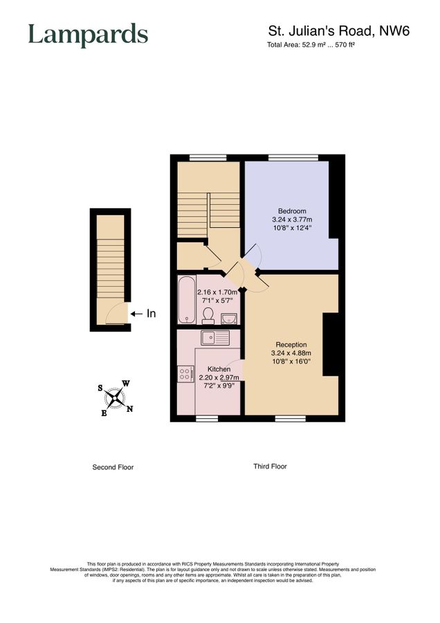 Квартира в Лондоне, Великобритания, 53 м² - фото 11