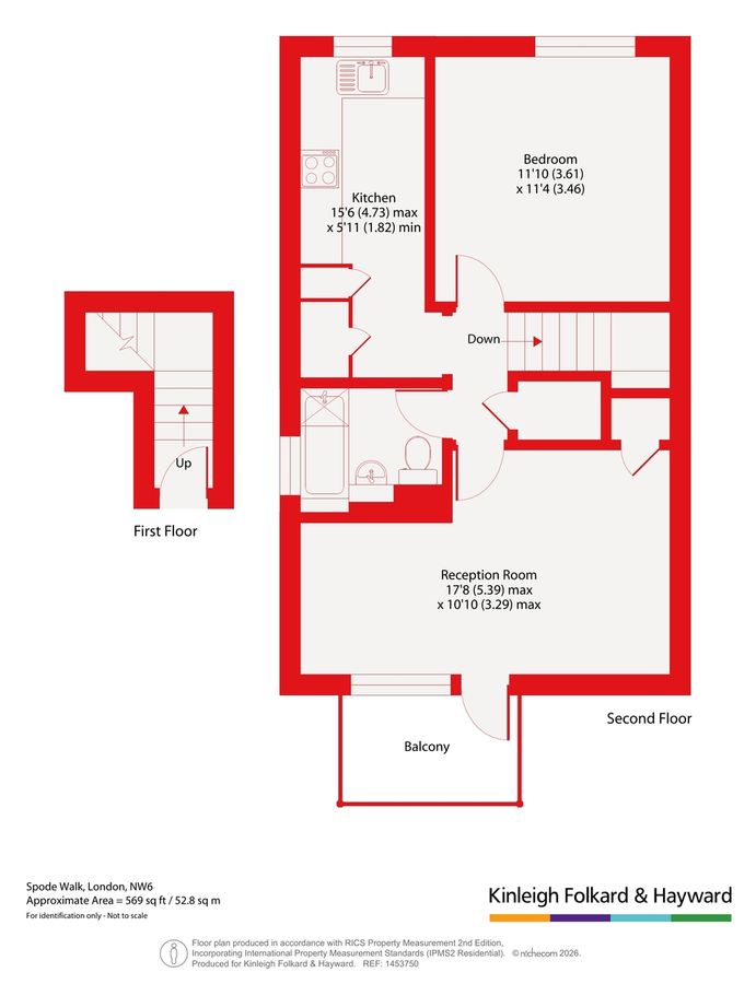 Квартира в Лондоне, Великобритания, 53 м² - фото 12