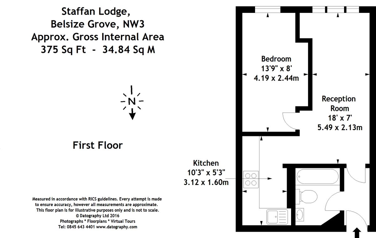 Квартира в Лондоне, Великобритания, 35 м² - фото 14