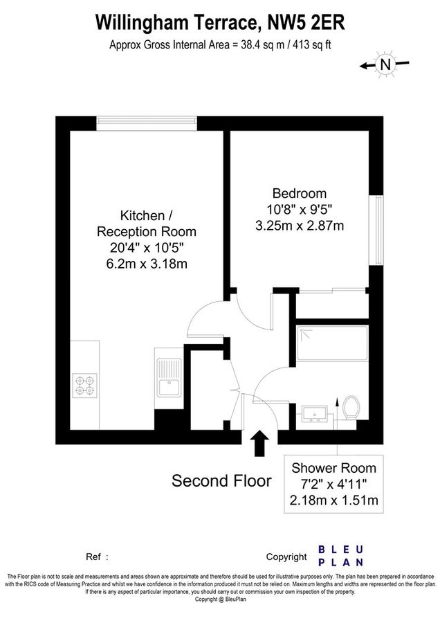 Квартира в Лондоне, Великобритания, 38 м² - фото 16