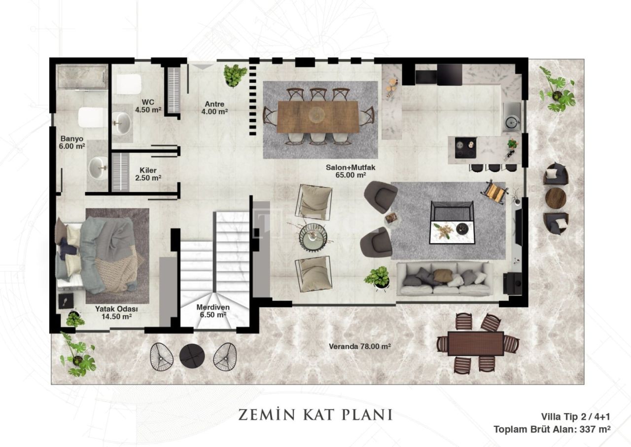 Вилла в Алании, Турция, 300 м² - фото 19