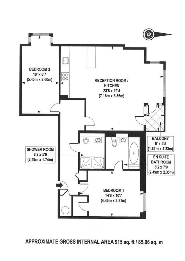 Квартира в Лондоне, Великобритания, 85 м² - фото 11