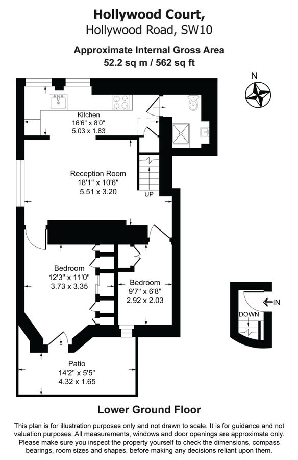 Квартира в Лондоне, Великобритания, 52 м² - фото 9