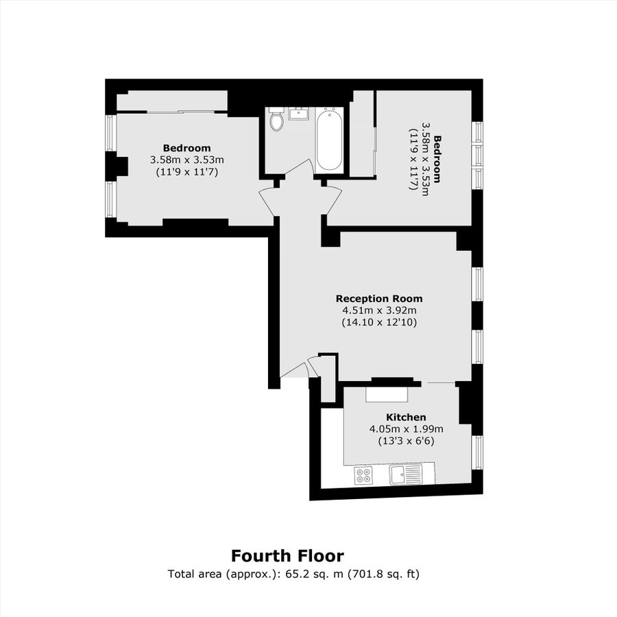 Квартира в Лондоне, Великобритания, 65 м² - фото 11