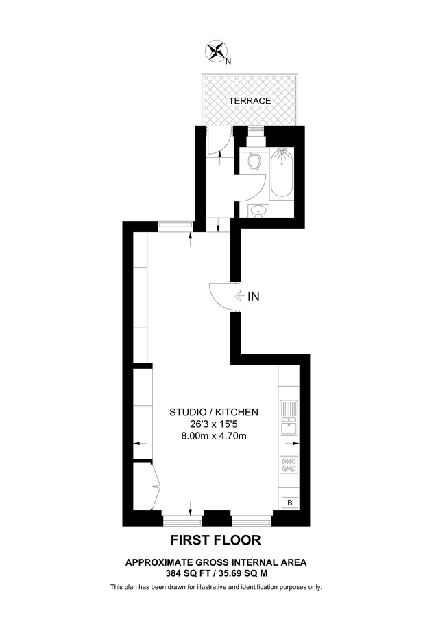 Квартира в Лондоне, Великобритания, 36 м² - фото 14