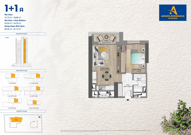 Апартаменты в Стамбуле, Турция, 70 м² - фото 2